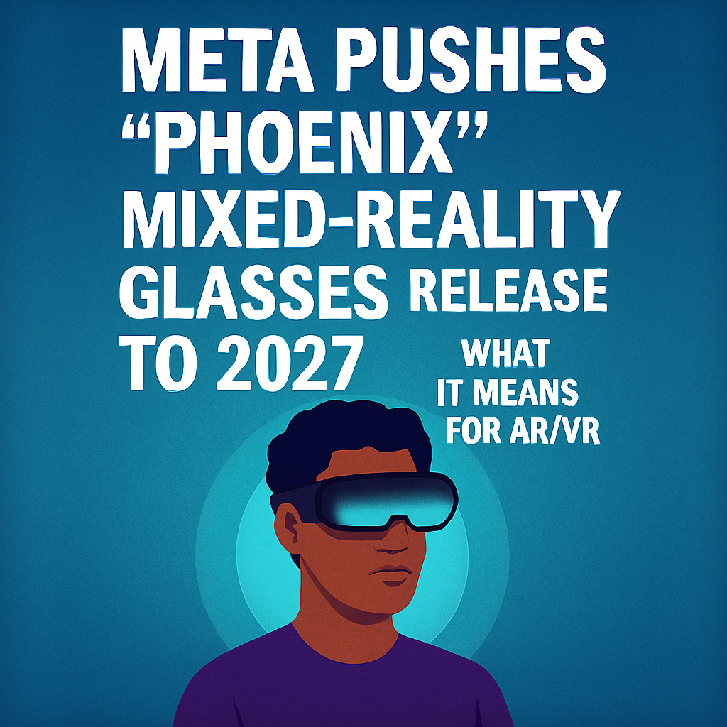 Meta Pushes “Phoenix” Mixed-Reality Glasses Release to 2027: What It Means for AR/VR